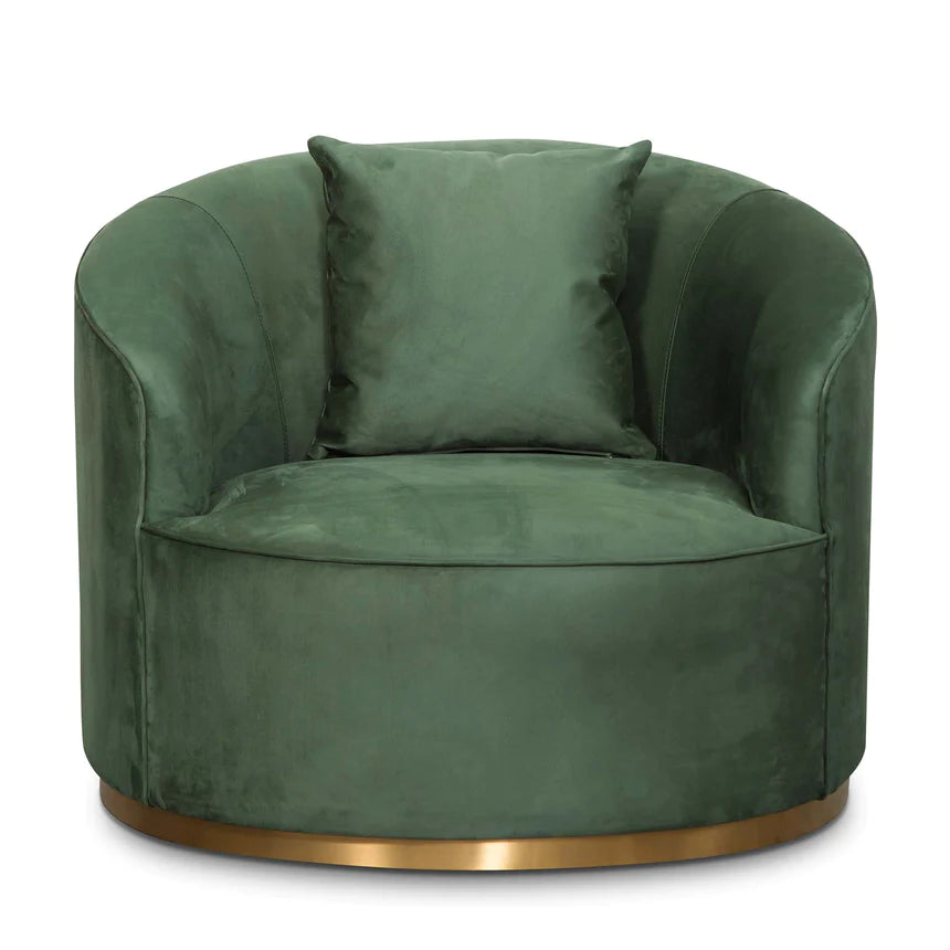 Velvet Radiance Lounge Armchair