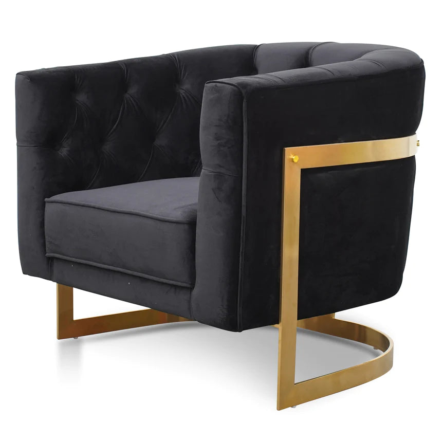 Velvet Veil Lounge Armchair (Available in 2 Colors)