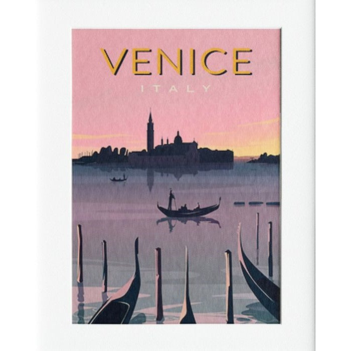 Venice Mounted Print Wall Decor - 40x50cms