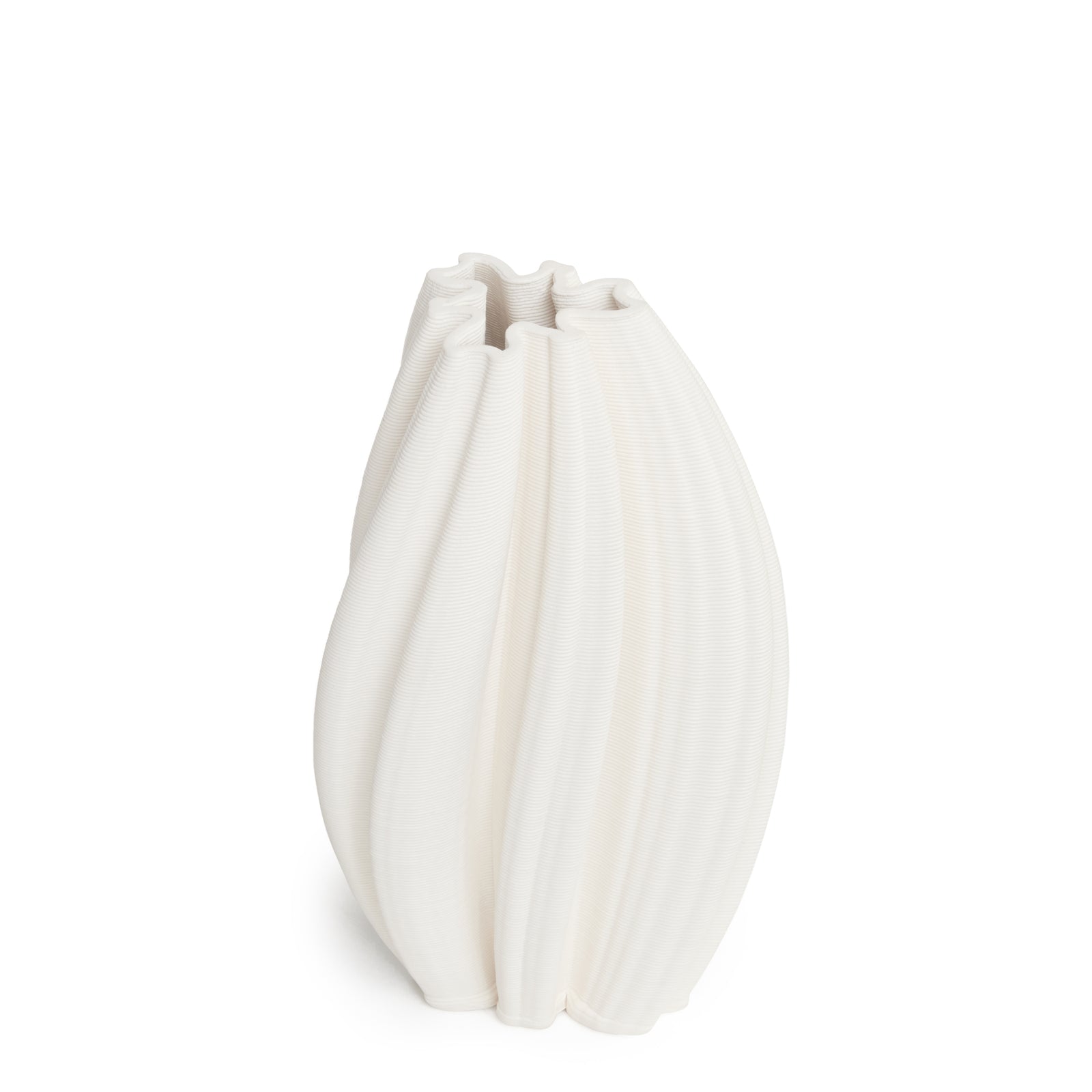 Versatile Decor Accent Ceramic Vase 17cms - White