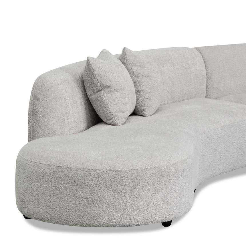 Versatile Elegance 3-seater Left Chaise Sofa - Light Grey