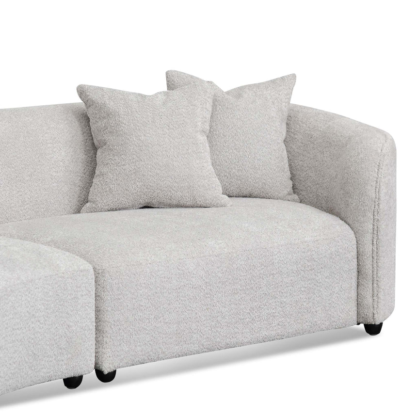 Versatile Elegance 3-seater Left Chaise Sofa - Light Grey