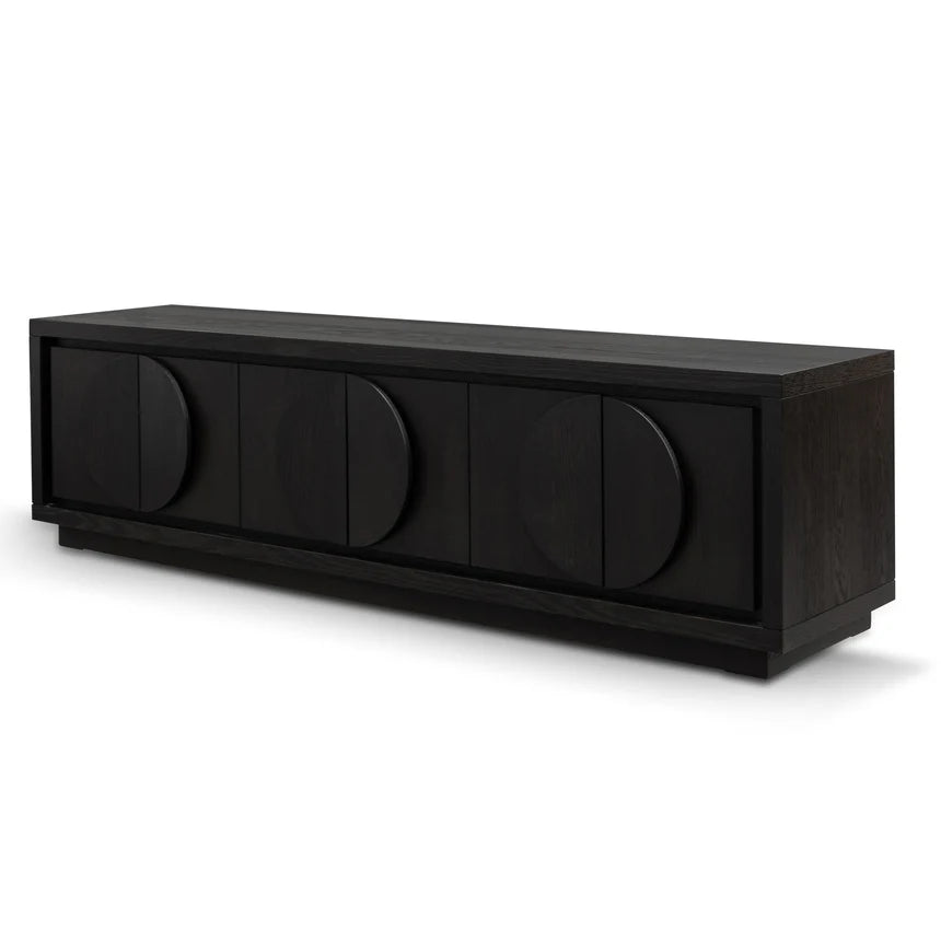 Versatile Entertainment TV Unit - Textured Espresso Black