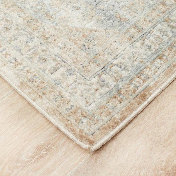 Versatile Handcrafted Textured Beige Rug - 400x300cms