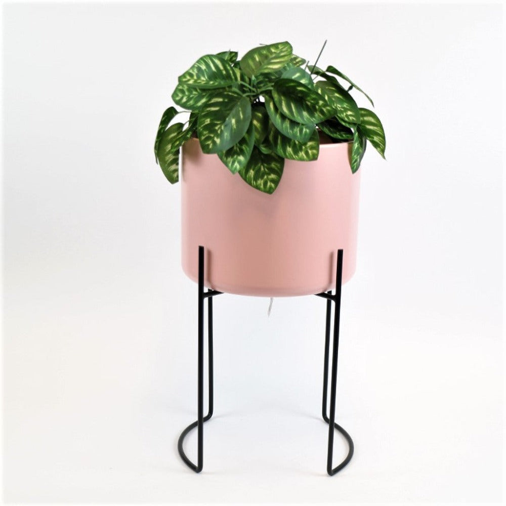 Versatile Pink and Black Plant Stand