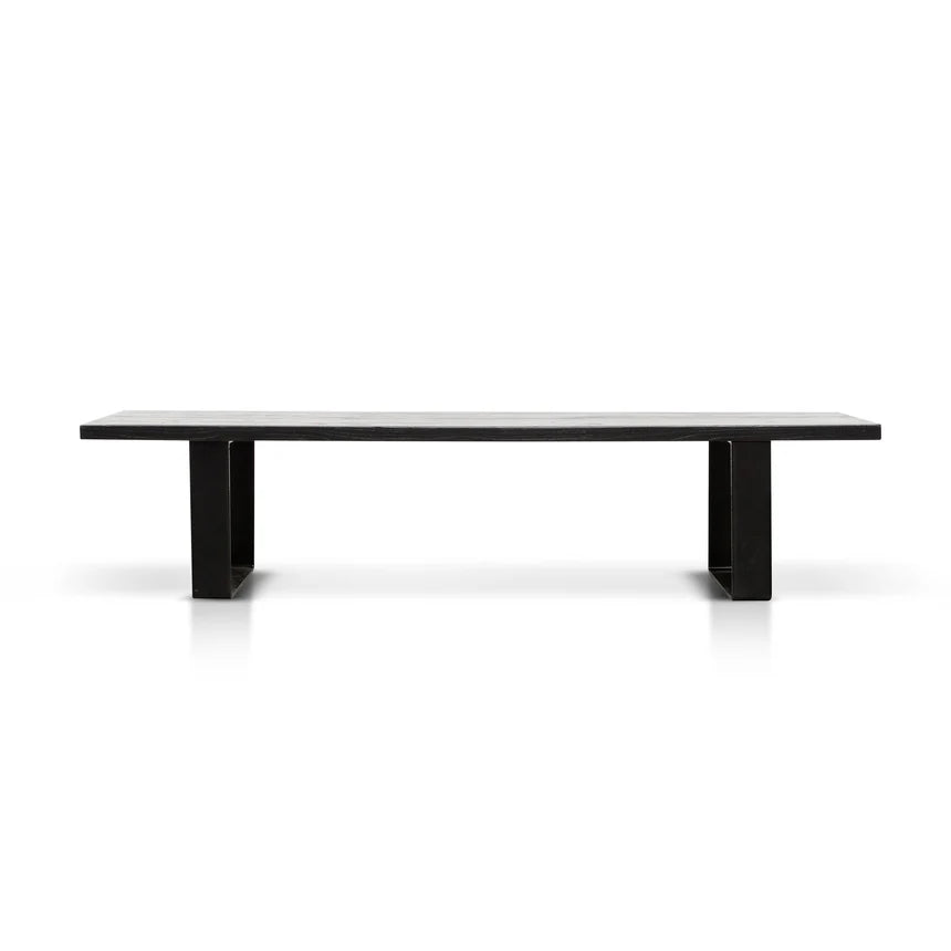 Versatile Reclaimed Wood Bench - Black