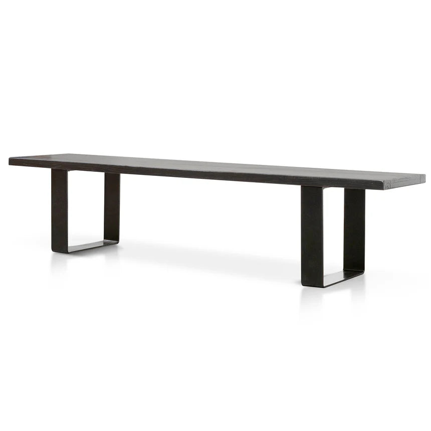 Versatile Reclaimed Wood Bench - Black