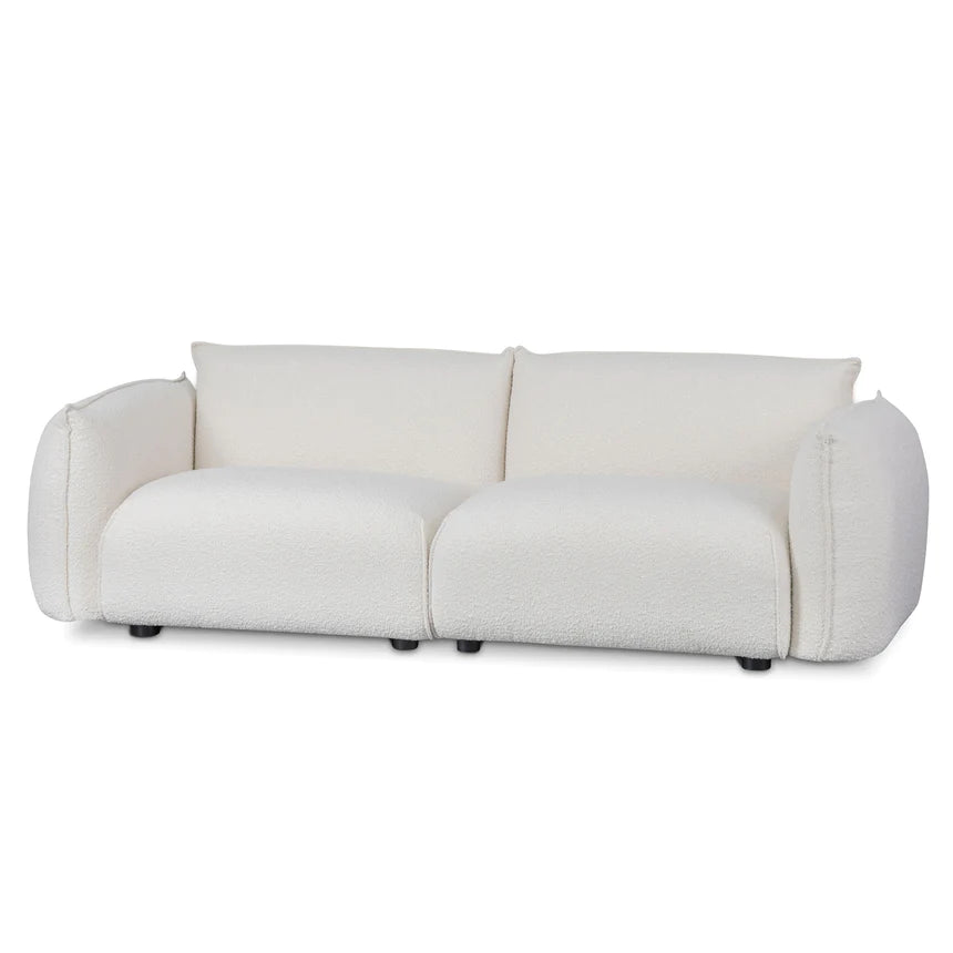 Versatile Style 3-Seater Sofa - White Wash Boucle