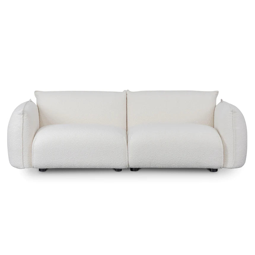 Versatile Style 3-Seater Sofa - White Wash Boucle