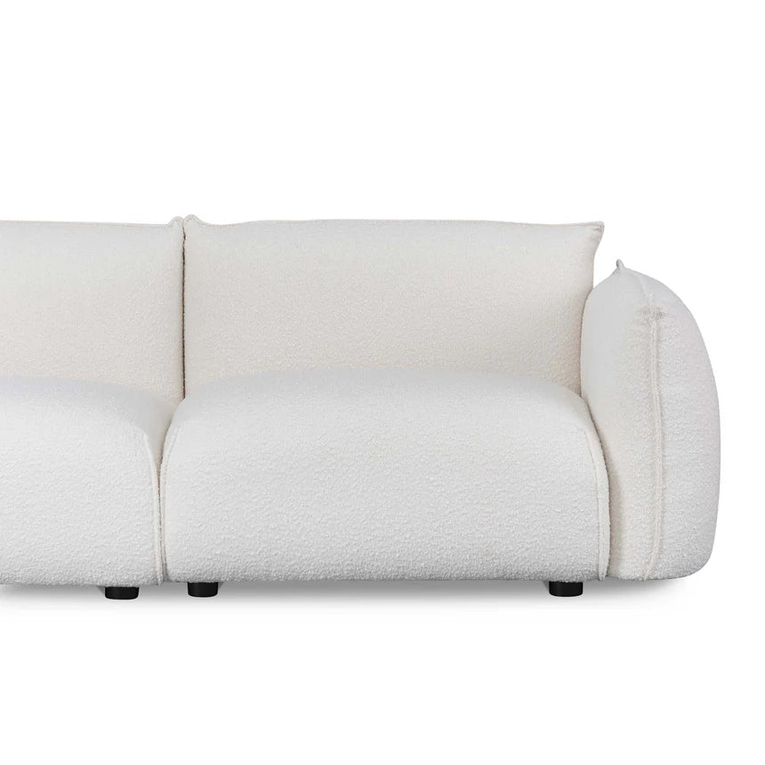 Versatile Style 3-Seater Sofa - White Wash Boucle