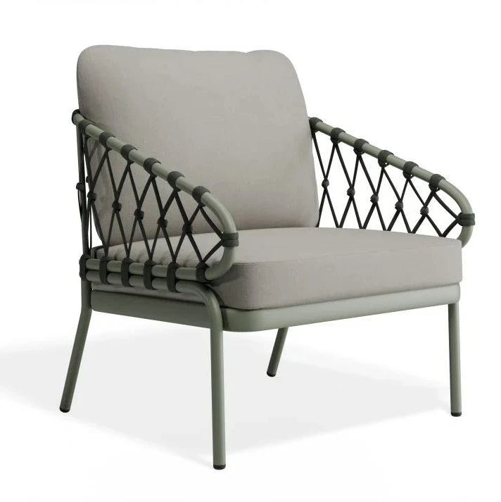 Versatile Style Green Base Kara Lounge Chair - Light Grey