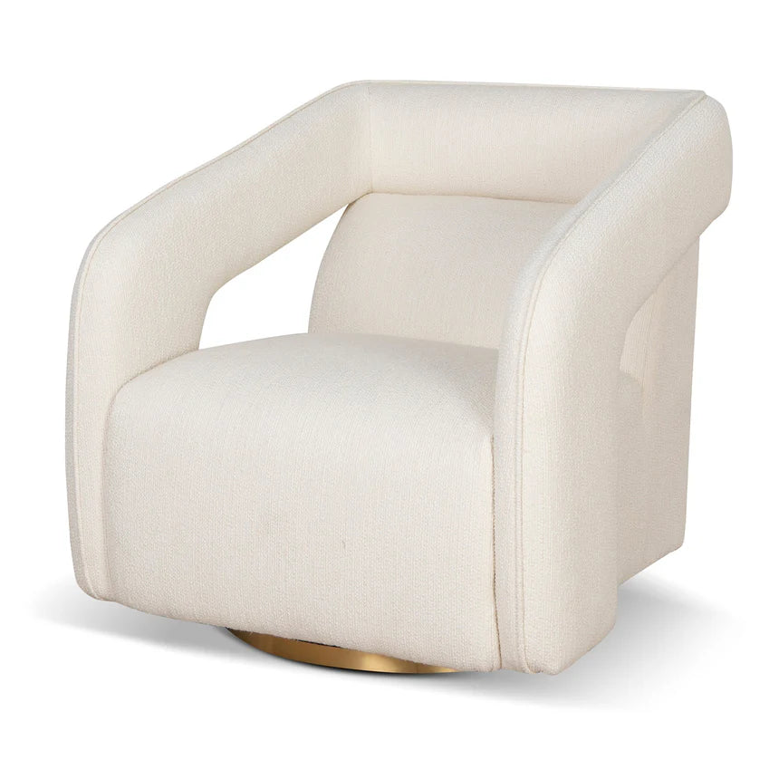 Versatile Style Polyester White Armchair