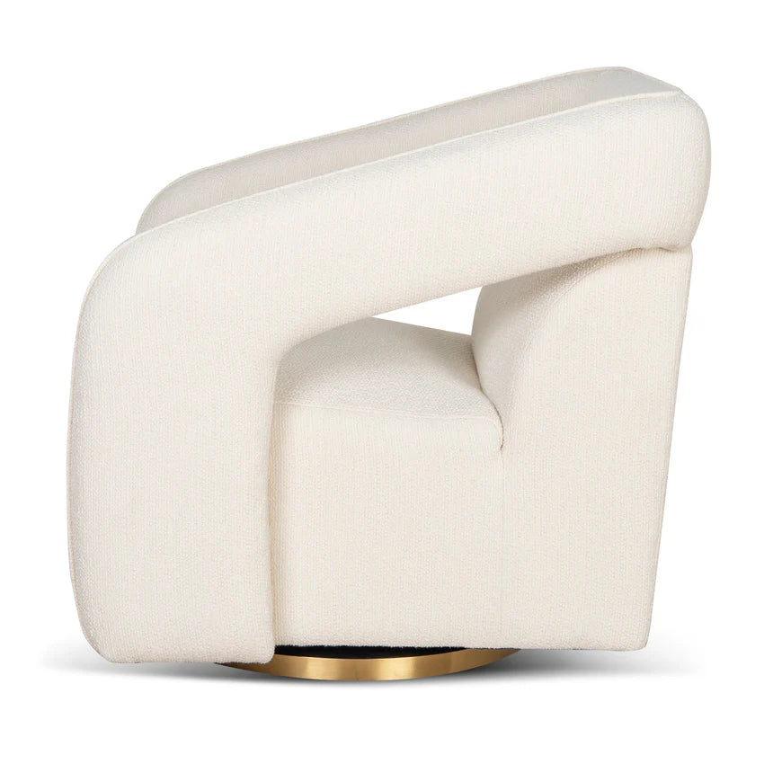 Versatile Style Polyester White Armchair