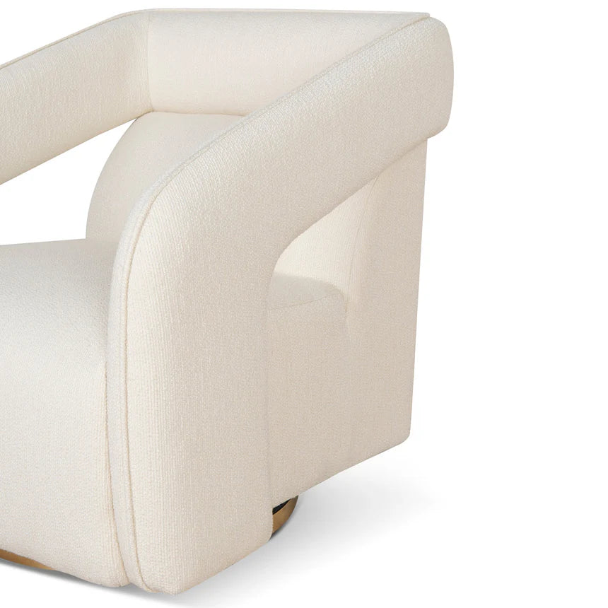 Versatile Style Polyester White Armchair