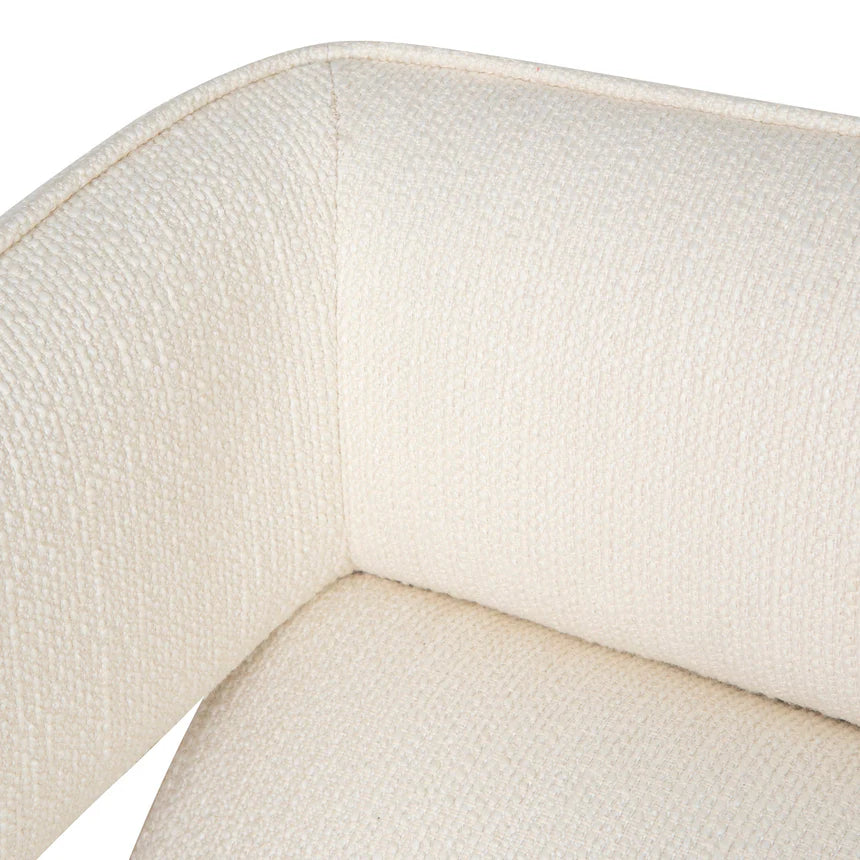 Versatile Style Polyester White Armchair