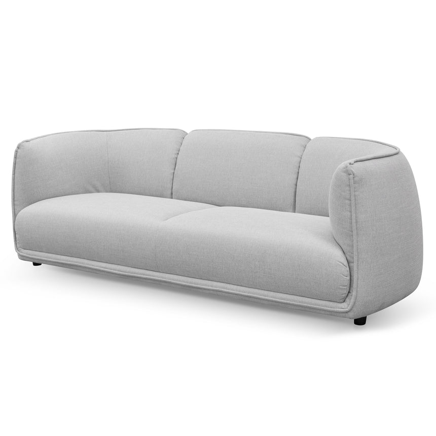 Versatile Vibes 3-Seater Fabric Sofa - Light Texture Grey