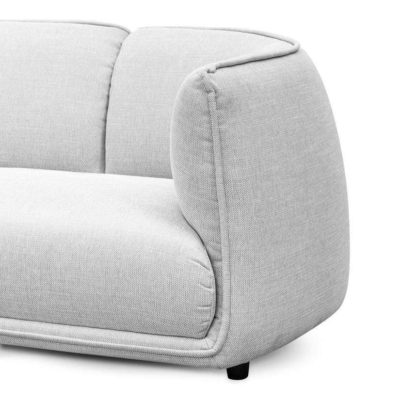 Versatile Vibes 3-Seater Fabric Sofa - Light Texture Grey