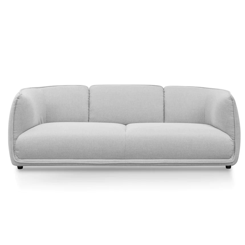 Versatile Vibes 3-Seater Fabric Sofa - Light Texture Grey