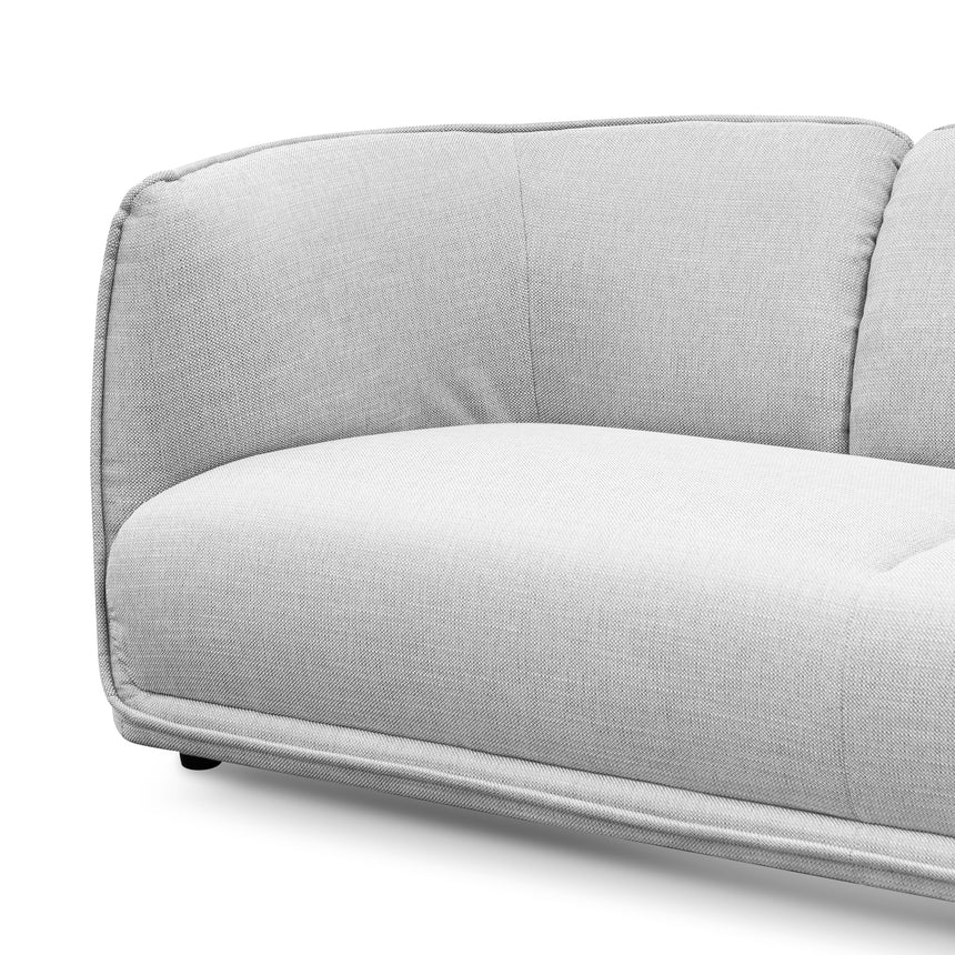 Versatile Vibes 3-Seater Fabric Sofa - Light Texture Grey