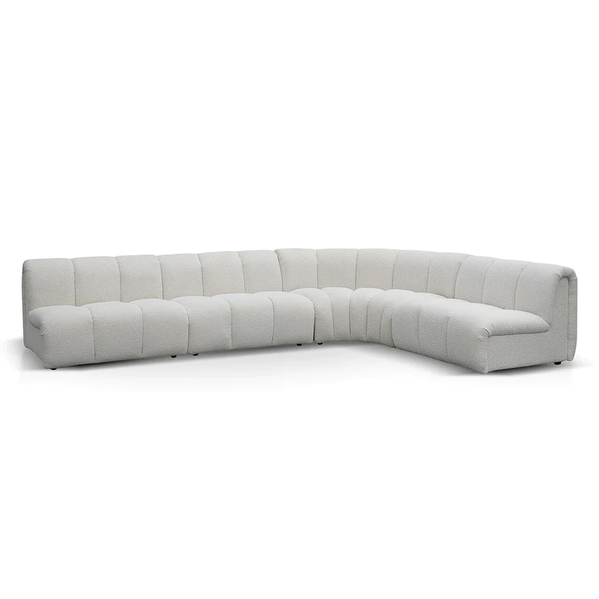 Versatile and Stylish Modular Sofa - Pearl Boucle