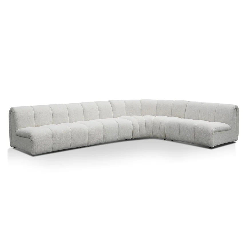 Versatile and Stylish Modular Sofa - Pearl Boucle