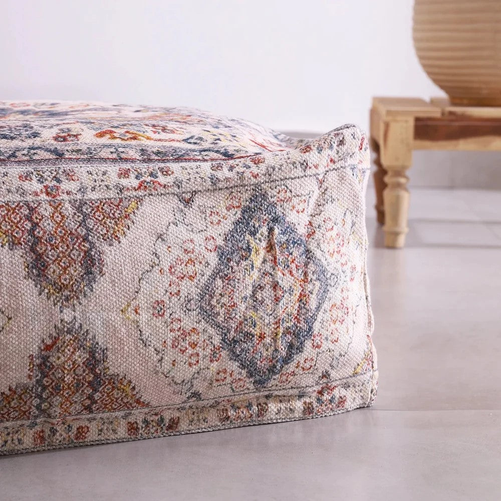 Vibrant Hues of Morocco Cushion Ottoman Cover