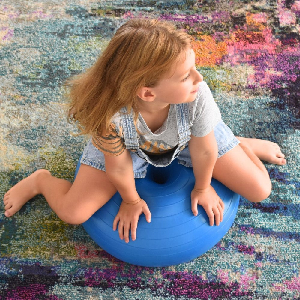 Vibrant and Kid-Friendly Donut Balance Ball - Blue