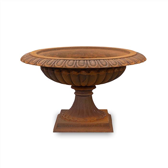 Vintage Appeal Urn Napoli Cast Iron - Rust