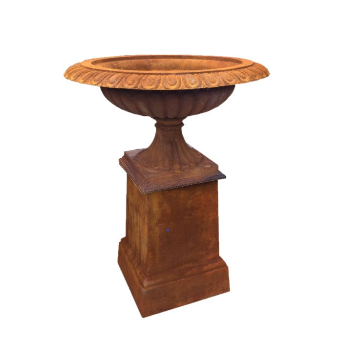 Vintage Appeal Urn Napoli Cast Iron - Rust