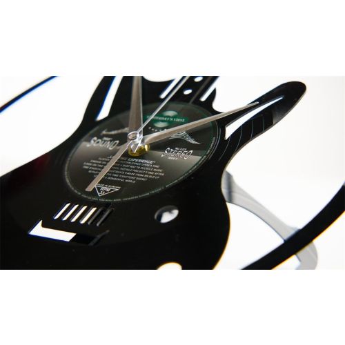 Vinyl Guitar Designer Wall Clock - 30cms