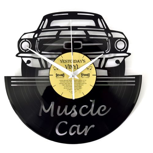 Vinyl Muscle Car Wall Clock - 30cms