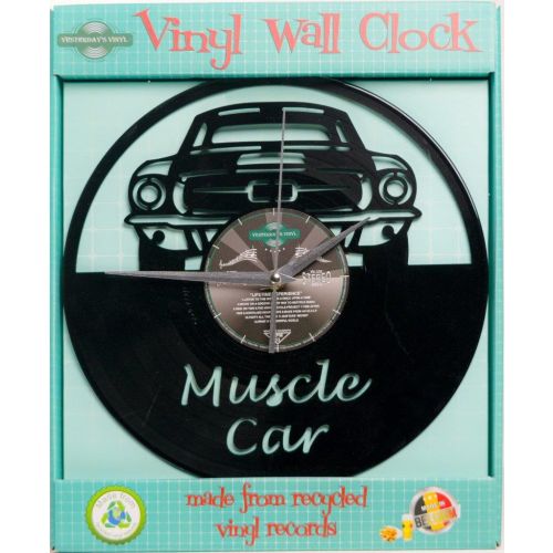 Vinyl Muscle Car Wall Clock - 30cms