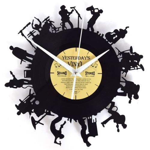 Vinyl Music Band Designer Wall Clock - 30cms