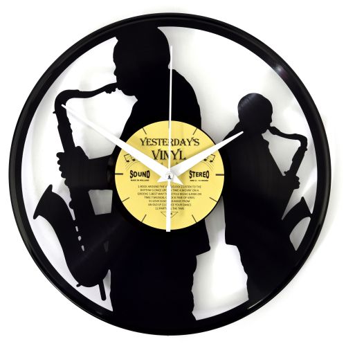 Vinyl Sax Wall Clock - 30cms