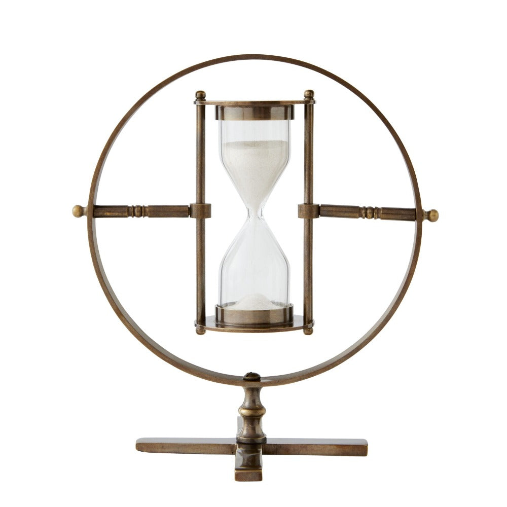 Vitruvian Brass Sand Timer