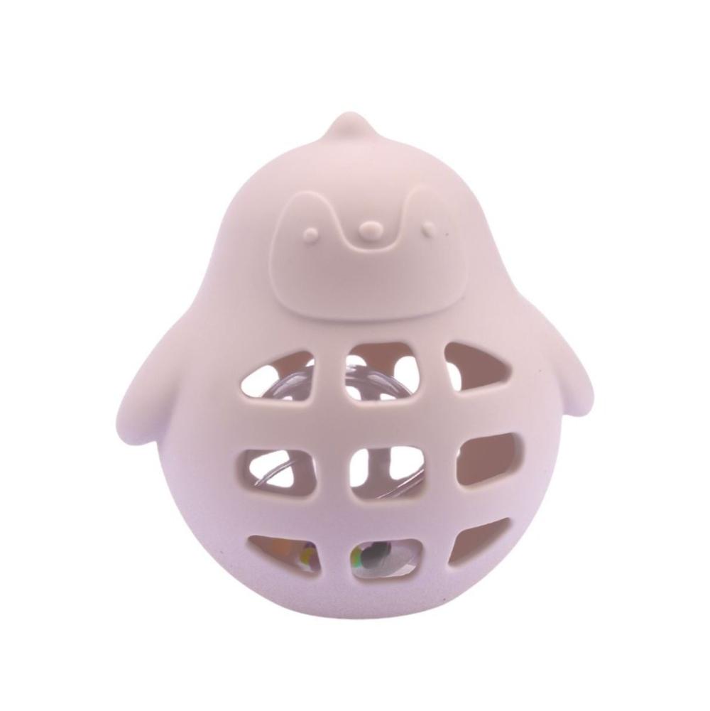 Waddle & Rattle Penguin Silicone - Pink