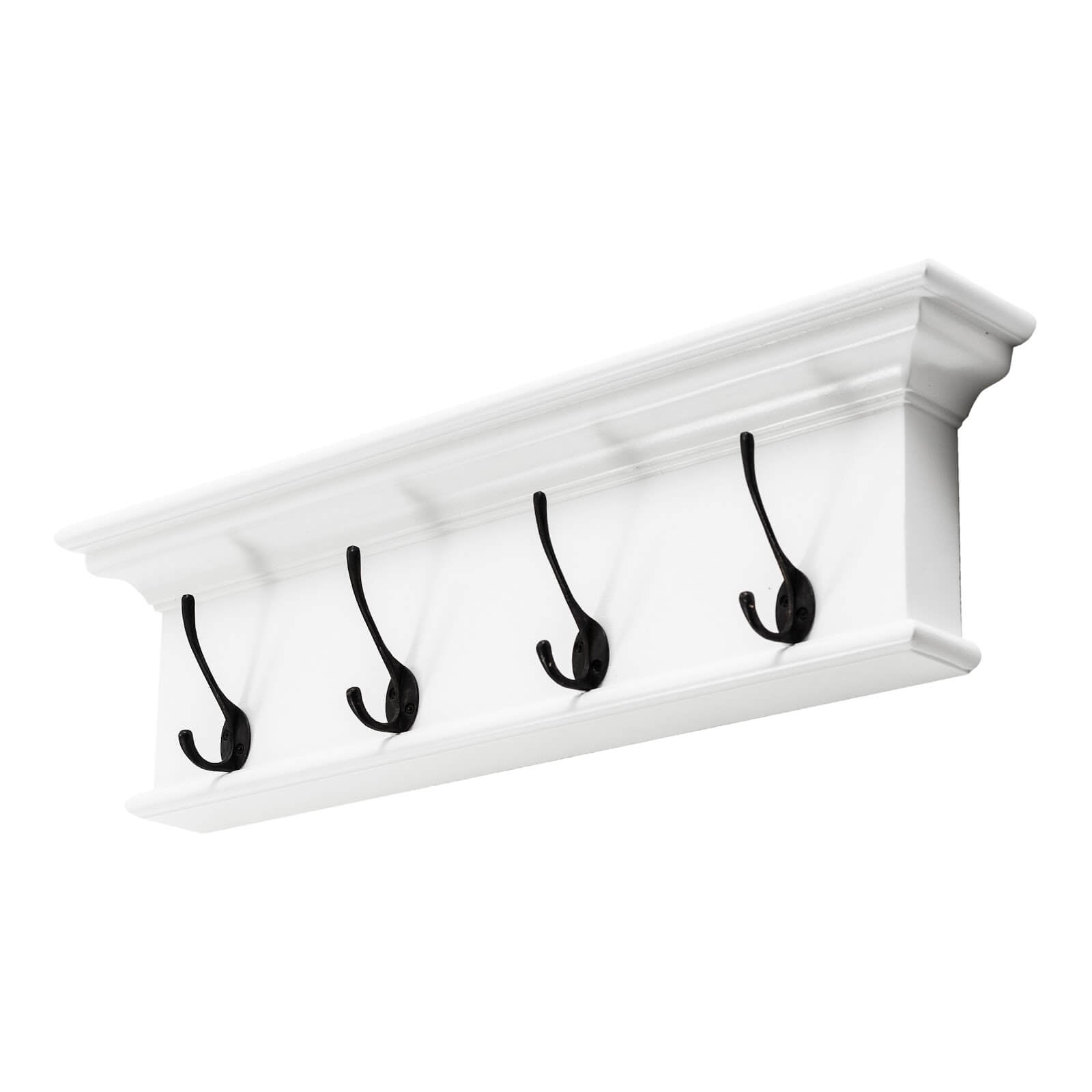 Wall-Mounted 4 Hooks Coat Rack (Available in 9 Colors)