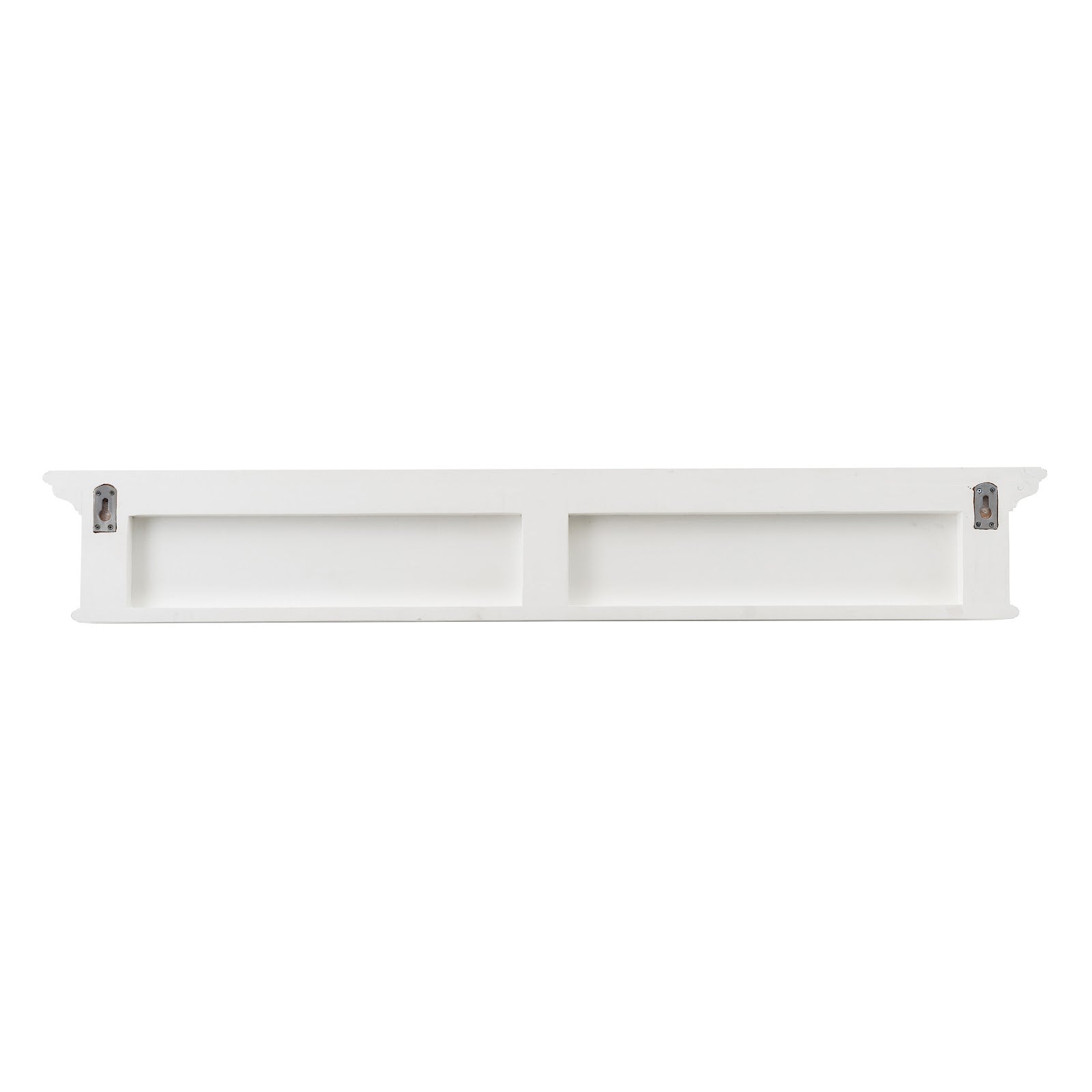 Wall-Mounted 8 Hooks Coat Rack White