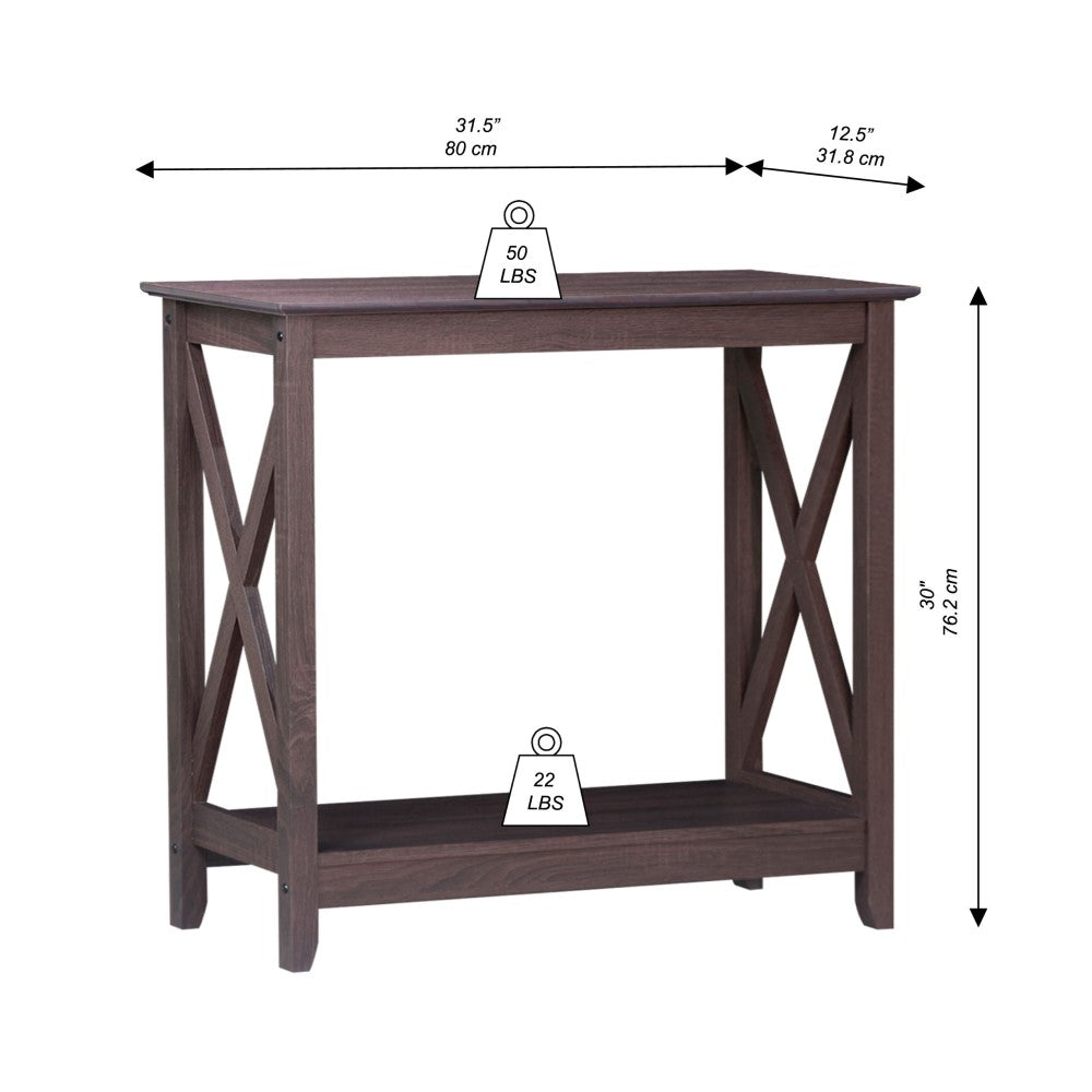 Walnut Console Table with Style