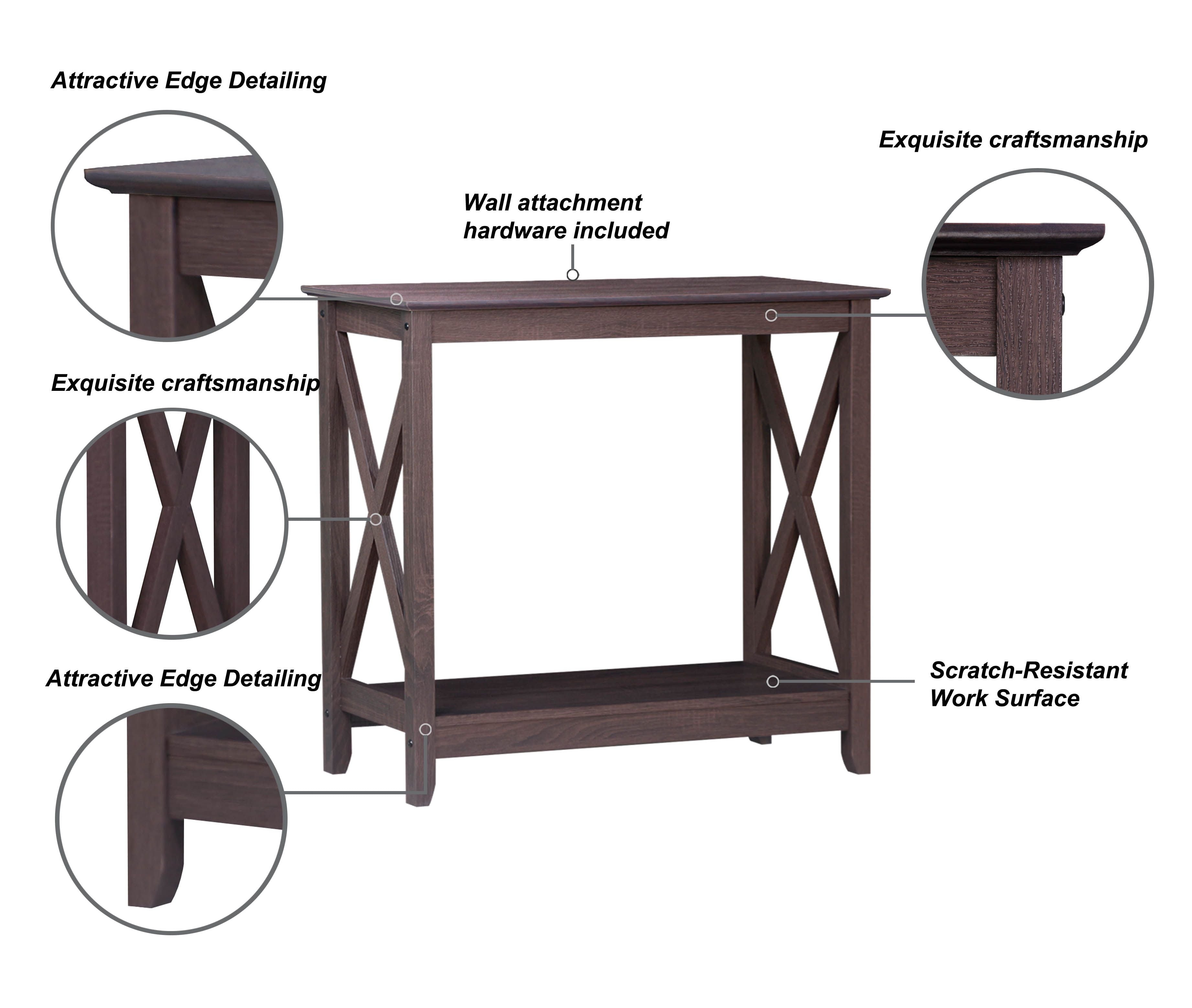 Walnut Console Table with Style