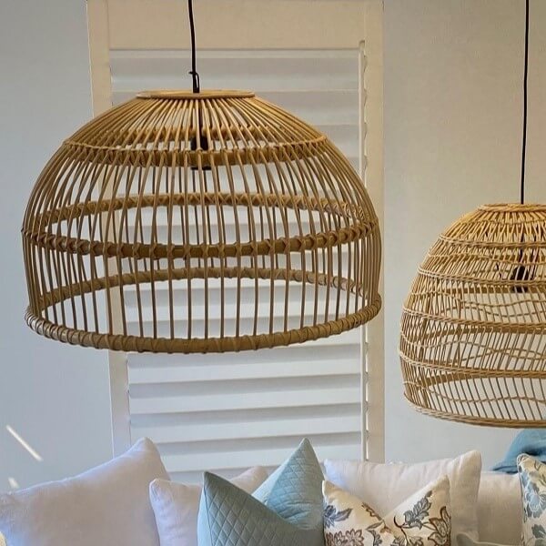 Warm Ambiance Rattan Pendant Light