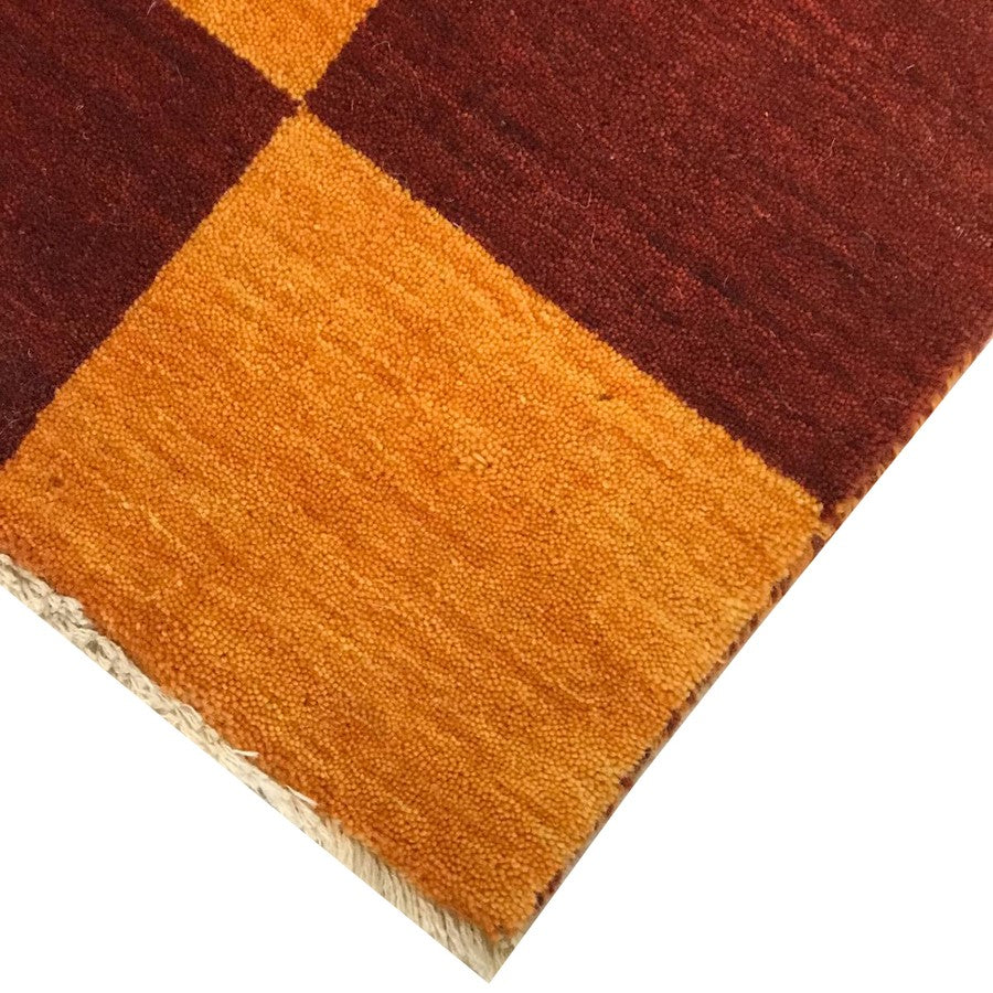 Warm Sunset Tone Handmade Woolen Rug