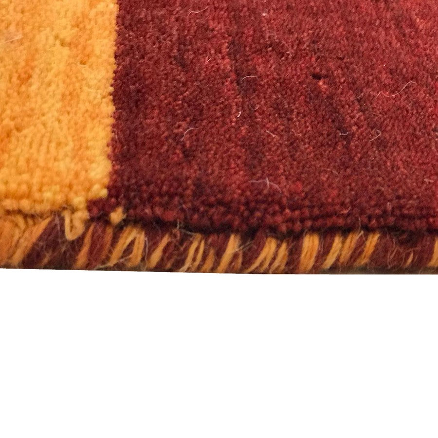 Warm Sunset Tone Handmade Woolen Rug