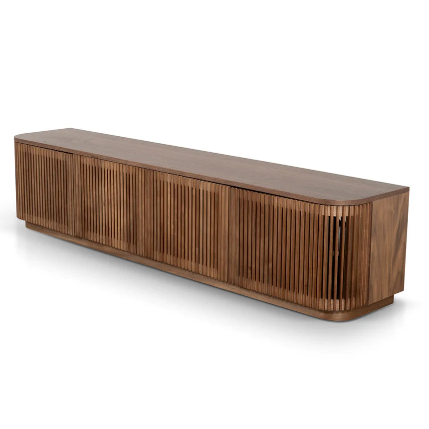 Warm Walnut Wood TV Entertainment Unit - 200cms