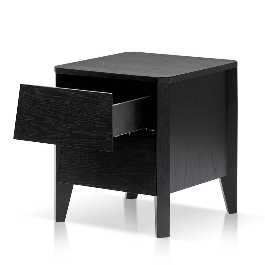 Warmth and Elegance Bedside Table 45cms - Black