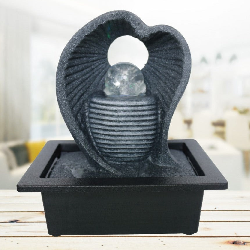 Water Love Heart Handcrafted Indoor Fountain