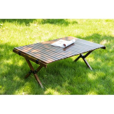 Waterproof Foldable Outdoor Camping Table - Brown