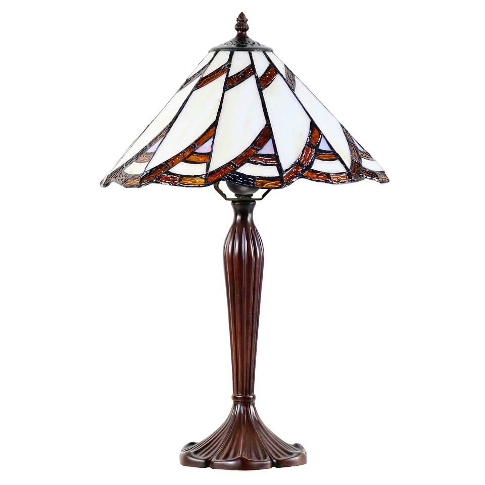 Wedges Tiffany Style Stained Glass Table Lamp