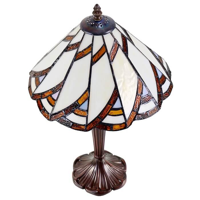 Wedges Tiffany Style Stained Glass Table Lamp