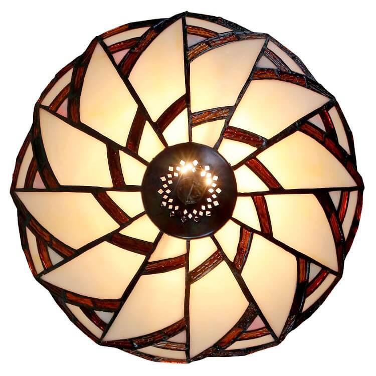 Wedges Tiffany Style Stained Glass Table Lamp